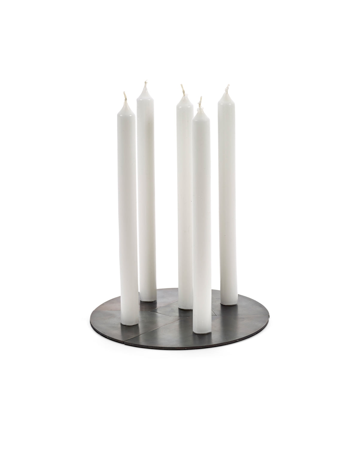 Candelabra - Bougeoir - Acier Bleui - Noir