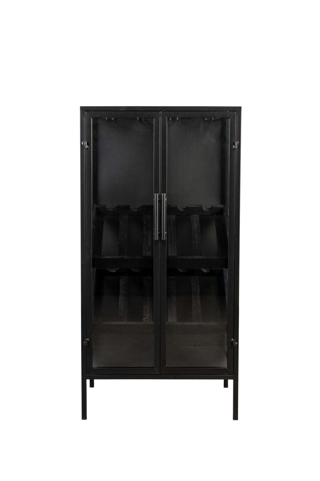 Rob - Wine Cabinet - Pine wood - Black