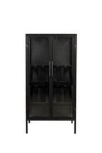 Rob - Wine Cabinet - Pine wood - Black