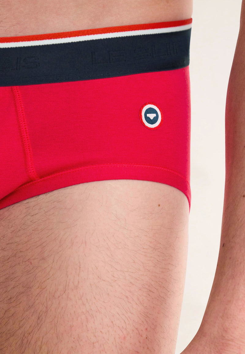 Slip Rouge En Coton - Terrible Rouge