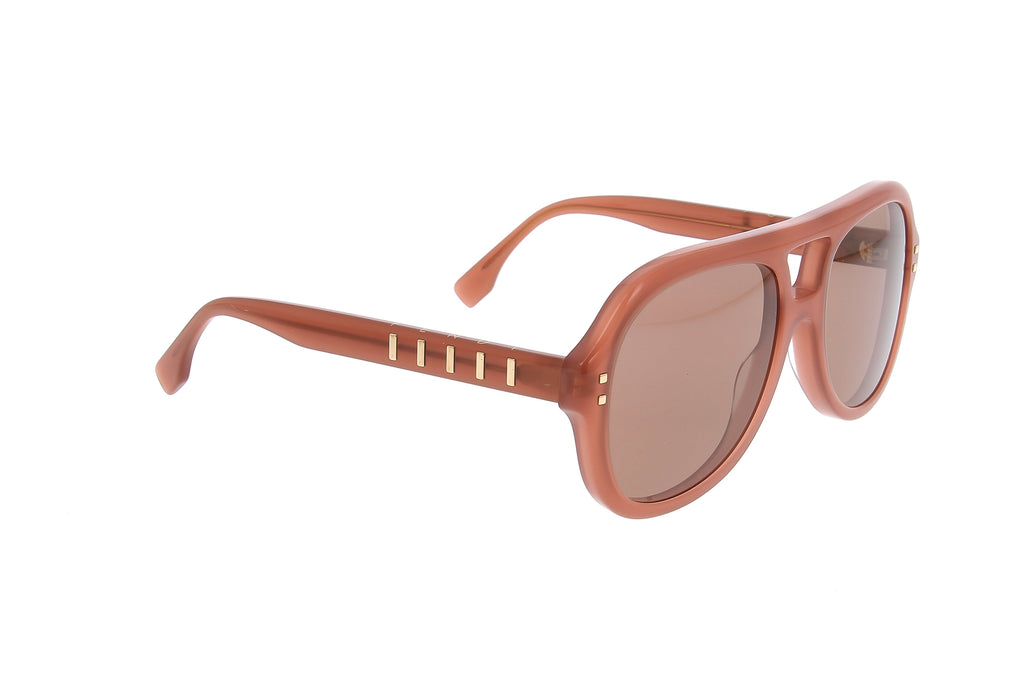 Luxury Eyewear – Lunettes De Soleil - Fendi, lunettes de soleil aviateur marron, monture épaisse, verres teintés
