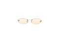 Luxury Eyewear – Lunettes De Soleil - Fendi, lunettes de soleil ovales à monture dorée et verres teintés pêche