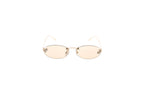 Luxury Eyewear – Lunettes De Soleil - Fendi, lunettes de soleil ovales à monture dorée et verres teintés pêche