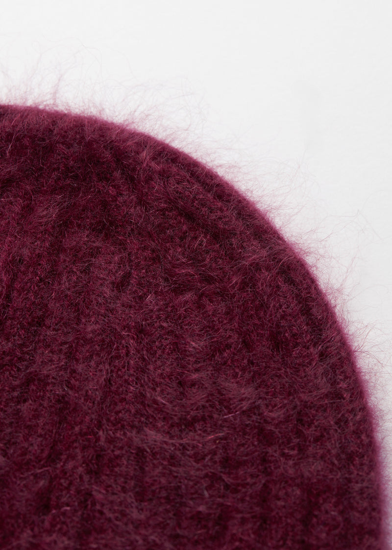 Beanie S Oat Hairy Cashmere Beanie - Red - Women