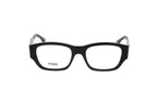 Luxury Eyewear – Lunettes De Soleil - Fendi, lunettes de vue noires avec monture épaisse, vue de face