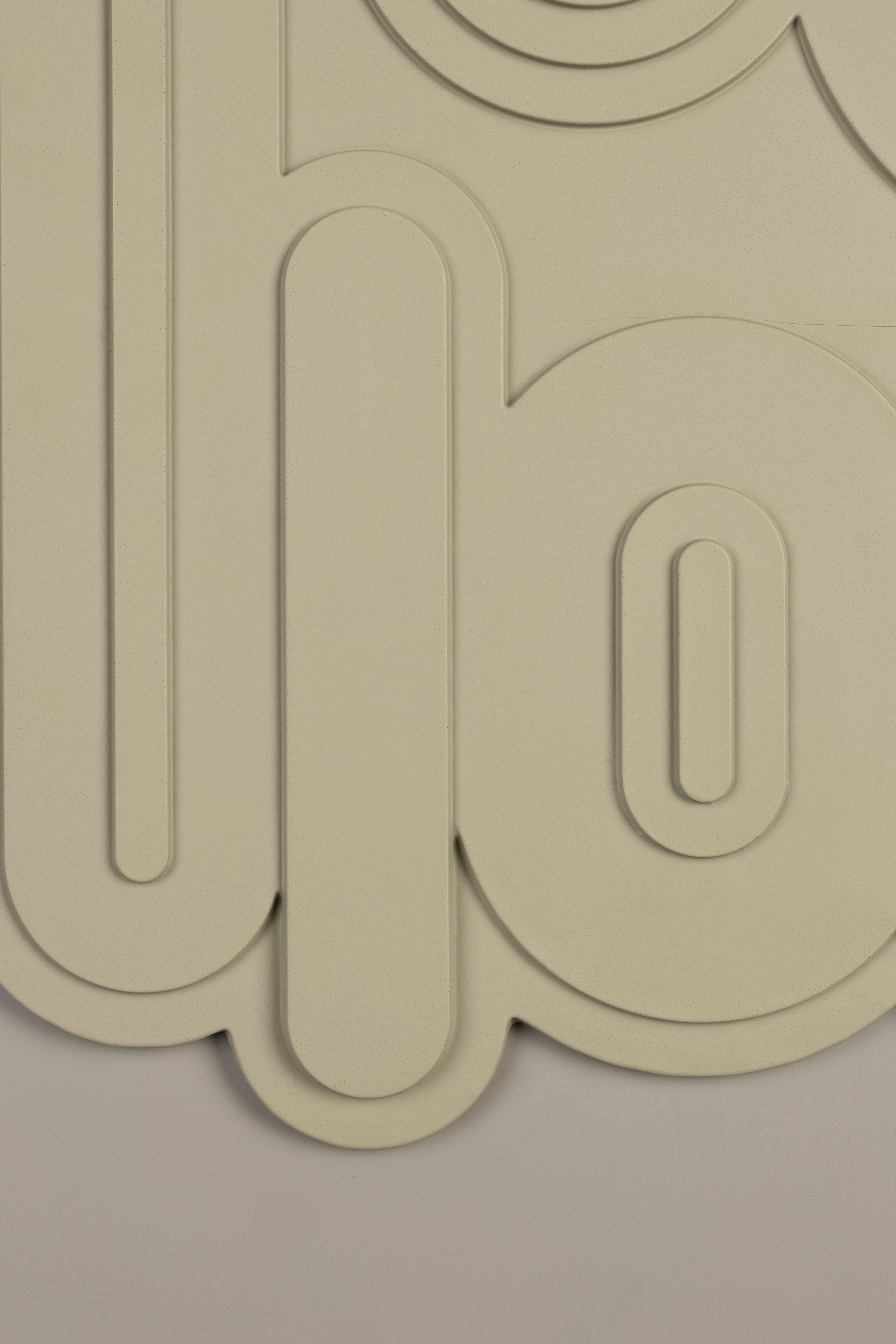 August Art - Wall Decoration - Plaster - Rice Brown/Beige