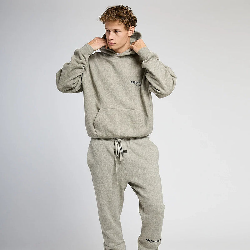 Hoodie Essentials Dark Oatmeal - Beige - Mixte