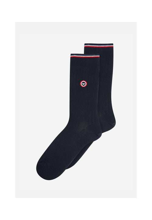 Chaussettes Mi-Hautes Anthracite En Fil D'Écosse - Nessy Anthracite