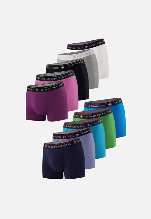 Lot De 10 Boxers En Coton - Multi