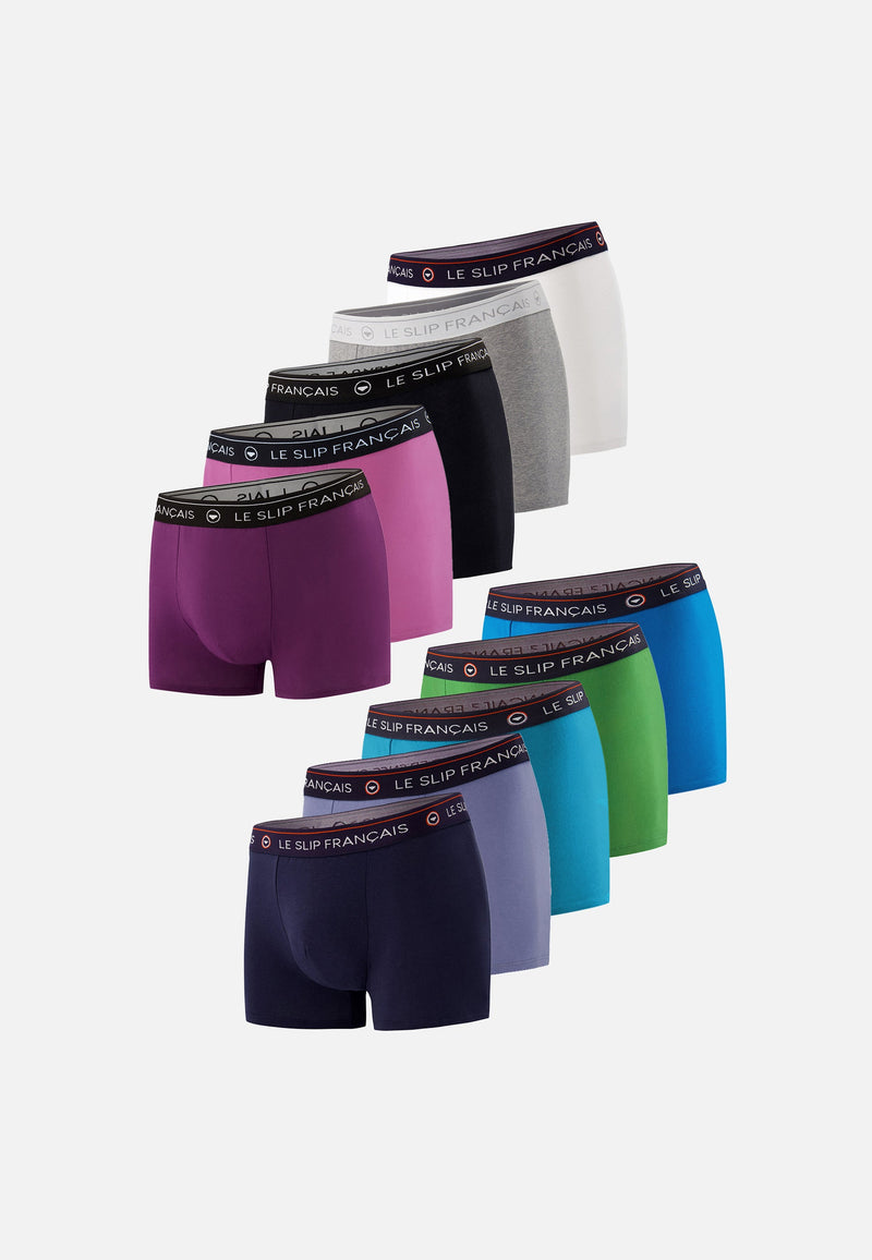 Lot De 10 Boxers En Coton - Multi