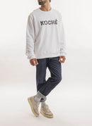 Koché - Sweat Logo Fantaisie - Blanc - Homme