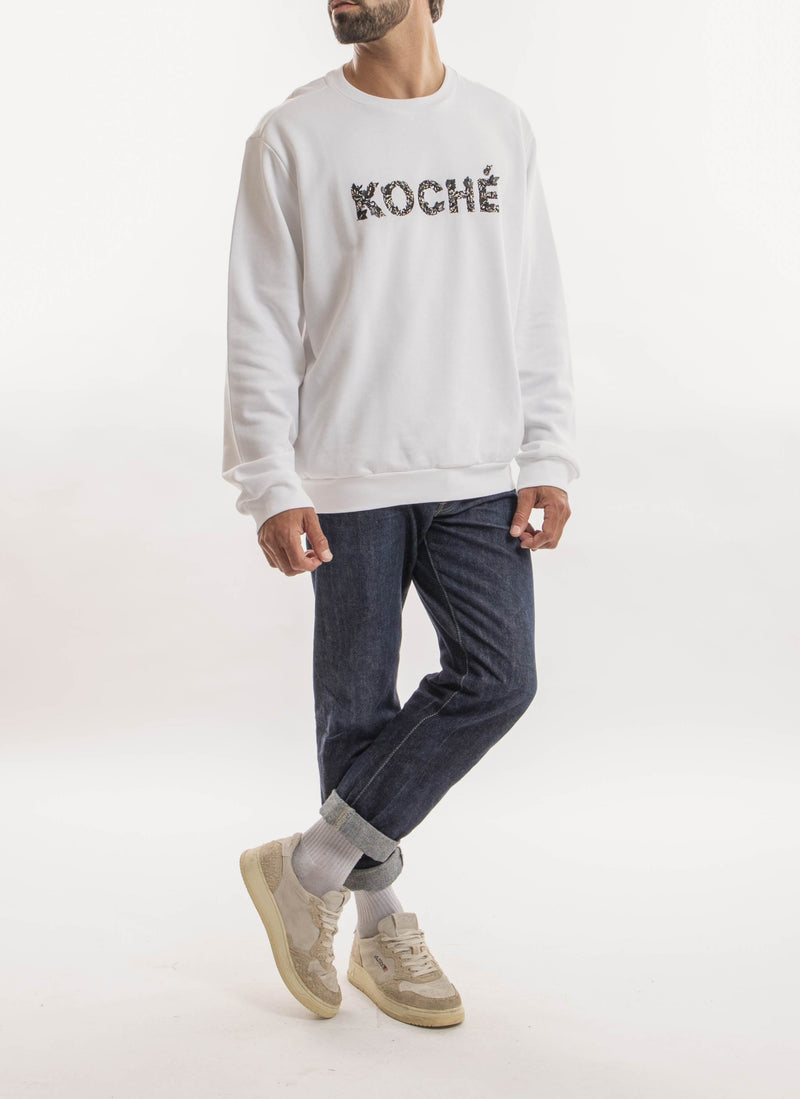 Koché - Sweat Logo Fantaisie - Blanc - Homme