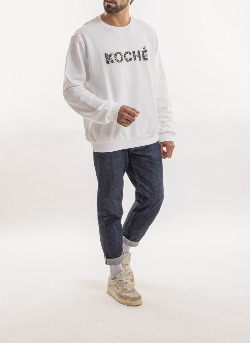 Koché - Sweat Logo Fantaisie - Blanc - Homme