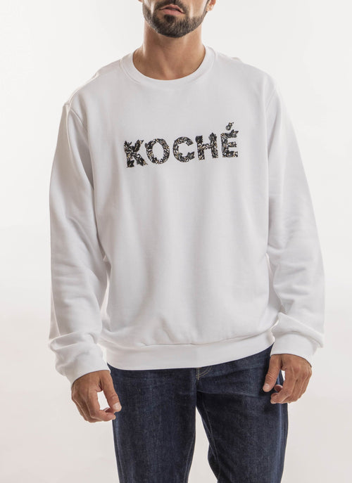 Koché - Sweat Logo Fantaisie - Blanc - Homme