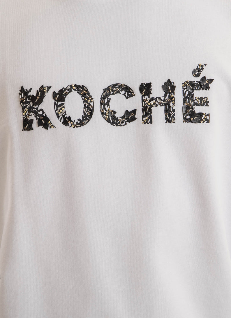 Koché - Sweat Logo Fantaisie - Blanc - Homme