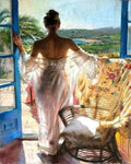 Peinture Par Numéros - Femme À Sa Fenêtre