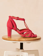 Sandales À Talon Carmen - Framboise - Femme