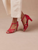 Sandalias Tacón Carmen - Frambuesa - Mujer