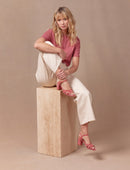 Sandalias tacón Elea - Rosa - Mujer