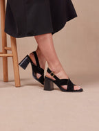 Sandales À Talon June - Noir - Femme