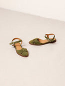 Amandine Flat Sandals - Olive - Women