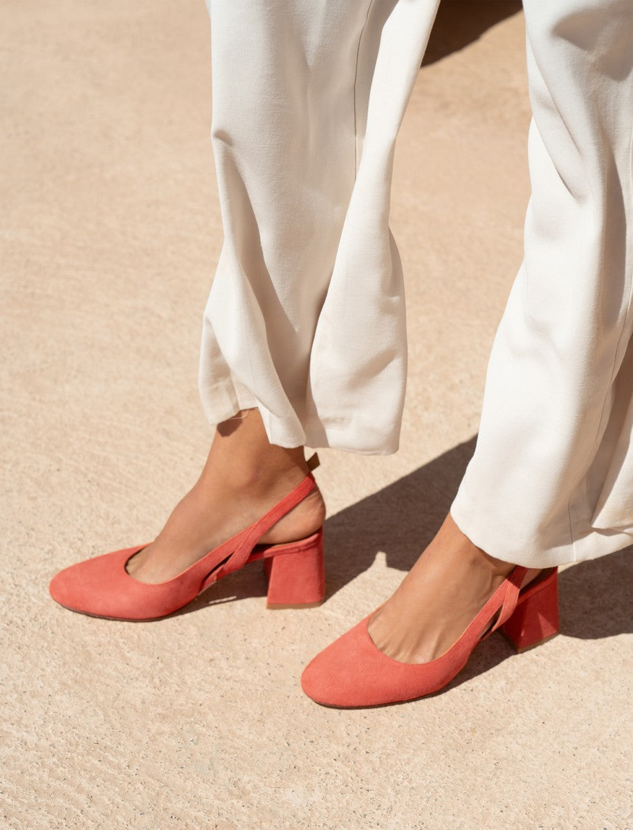 Sandalias De Tacón Charlotte - Mandarina - Mujer