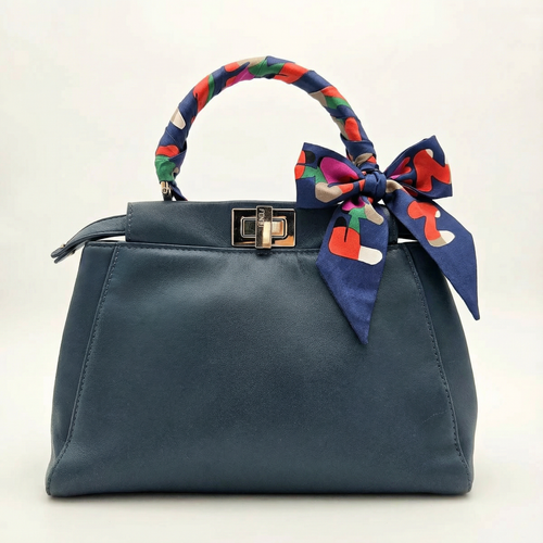 Fendi Peekaboo Mini Azul Petróleo
