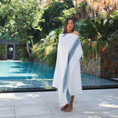 Fouta Eponge Cyclades Bleu canard - 100 x 200 cm | Towel