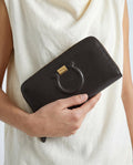 Salvatore Ferragamo Zippy Wallet in Leather