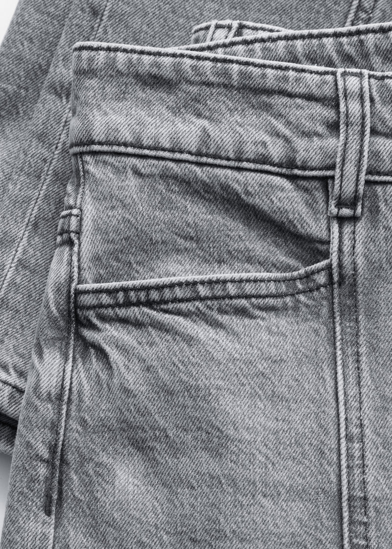 Vaqueros con corte puntiagudo S3 - Gris - Mujer