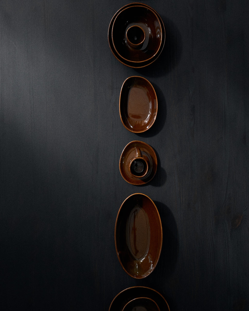 Out Of Lines - Lot De 2 Tasses À Expresso Sans Anse - Grès - Ocre