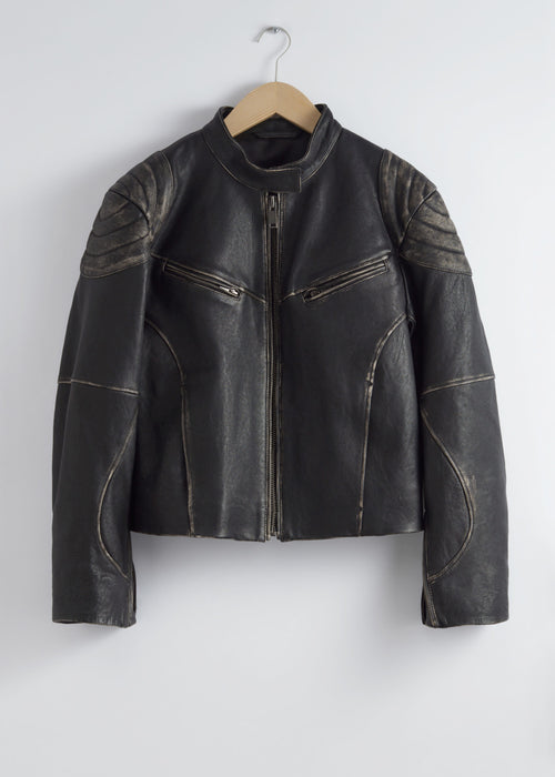 Jacket St Mariette Leather Jkt - Black - Women