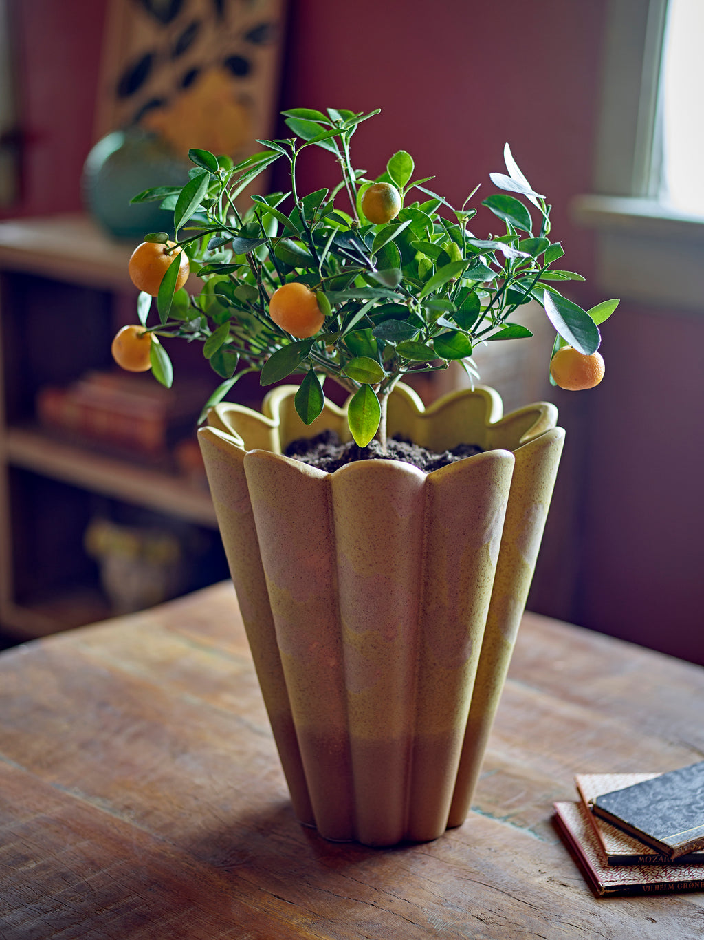Penn - Vase - Jaune - Grès