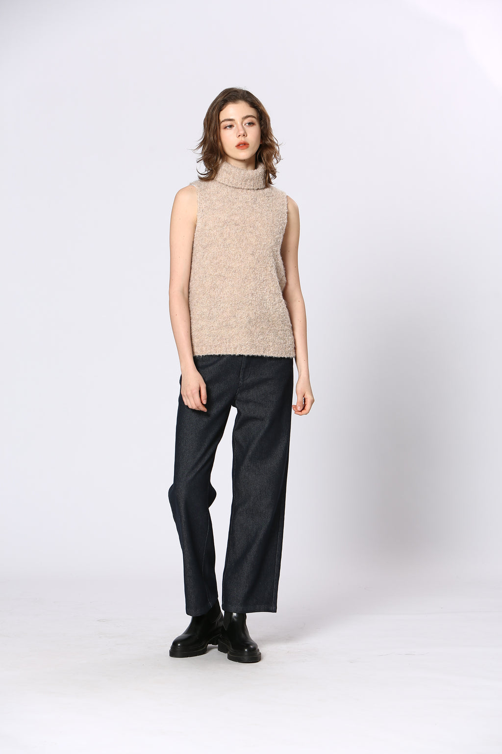 Sweter - Kremowy