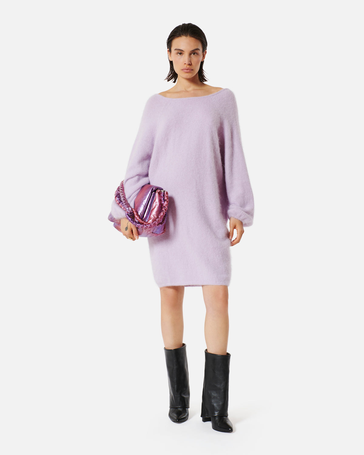 Robe courte Lauper - Purple Kir