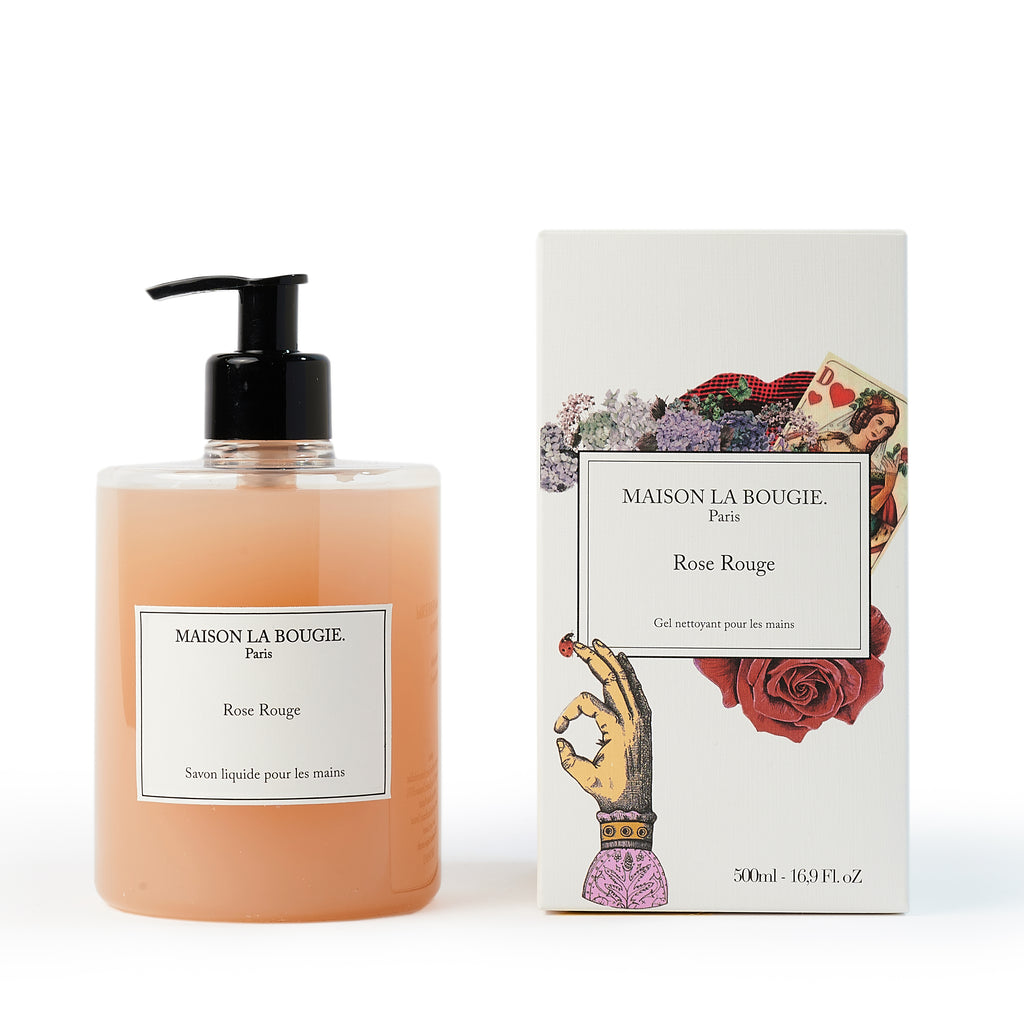 Rose Rouge Gel Mains 500Ml