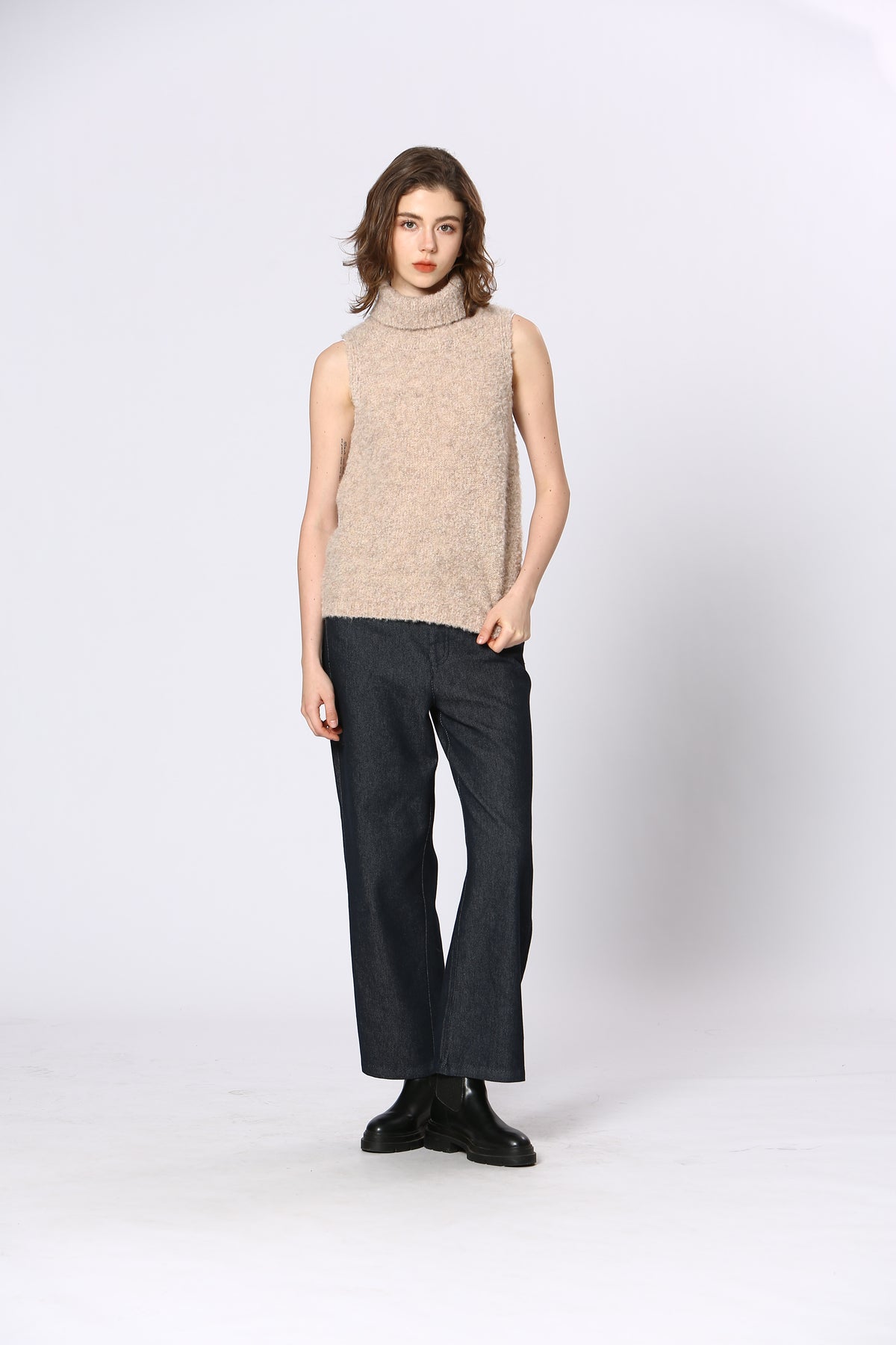 Sweter - Kremowy