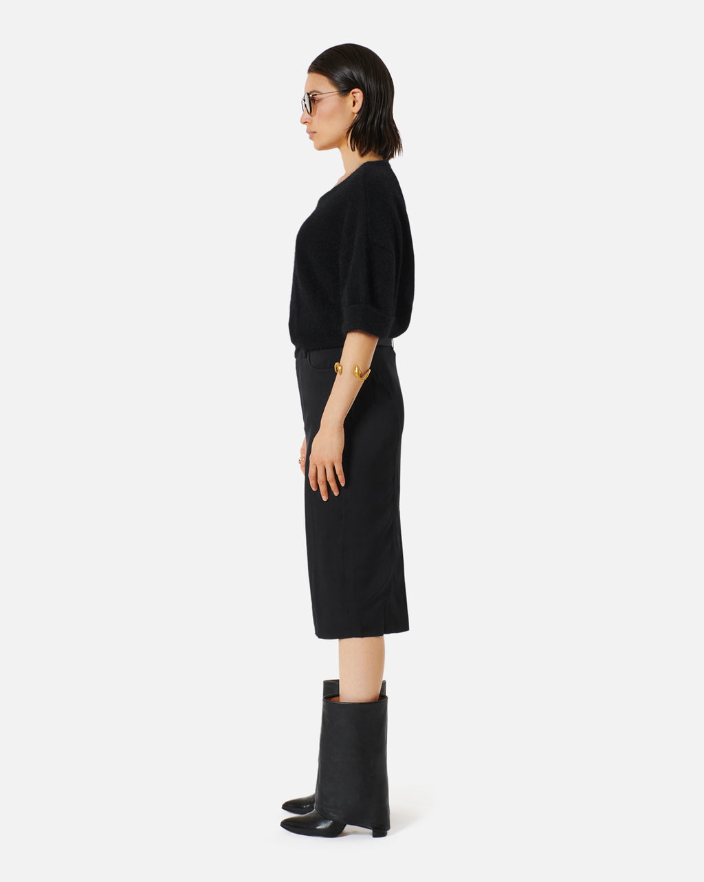 Jupe longue Jean - Black