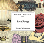 Boite Allumettes Rose Rouge