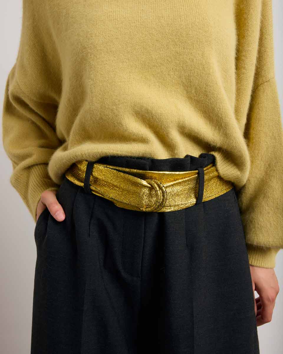 Ceinture Andria - Crack Golden Palm