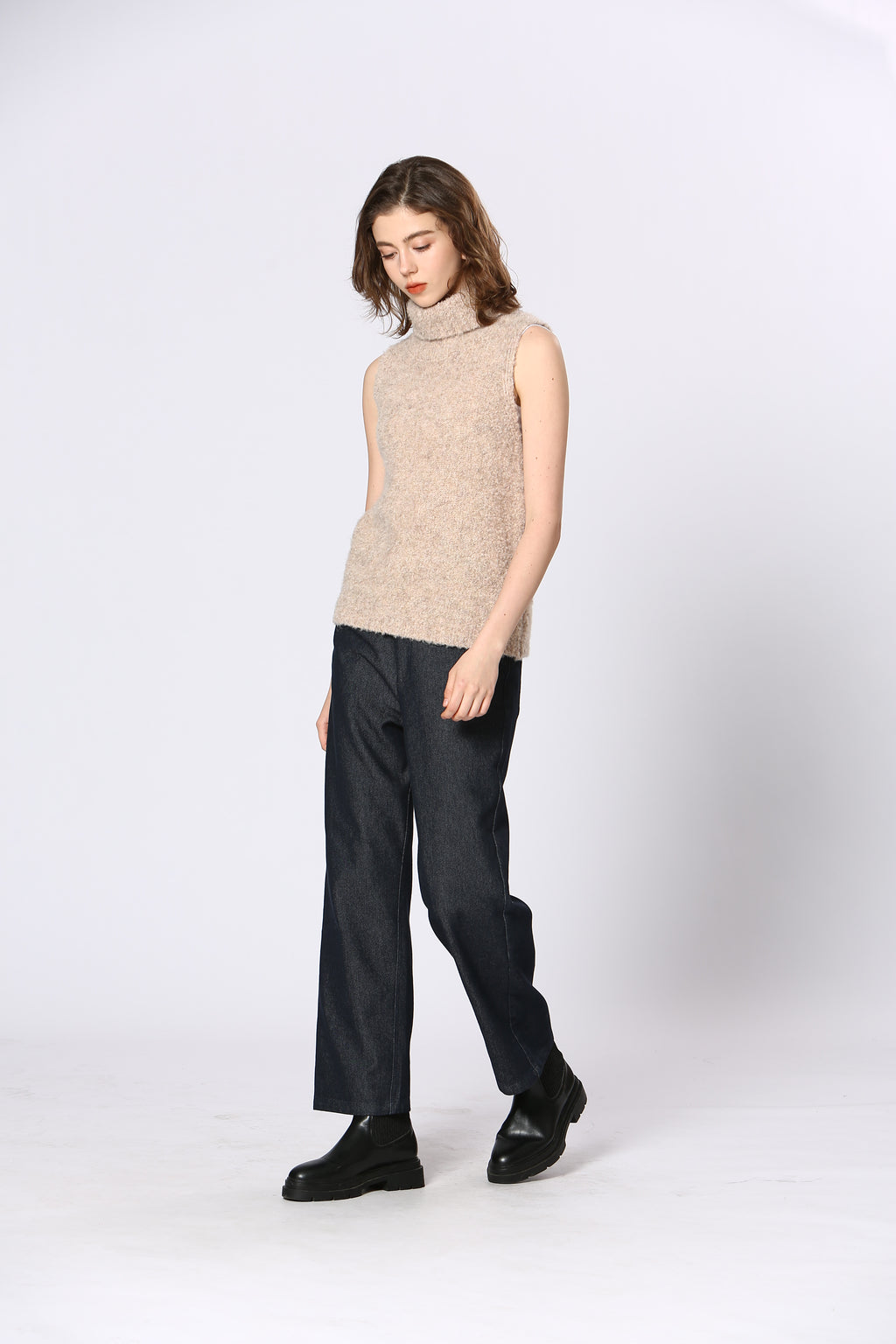 Sweter - Kremowy