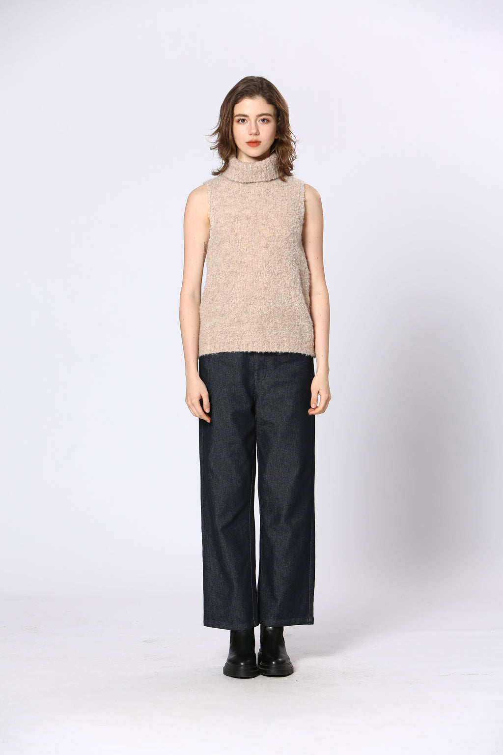 Sweter - Kremowy