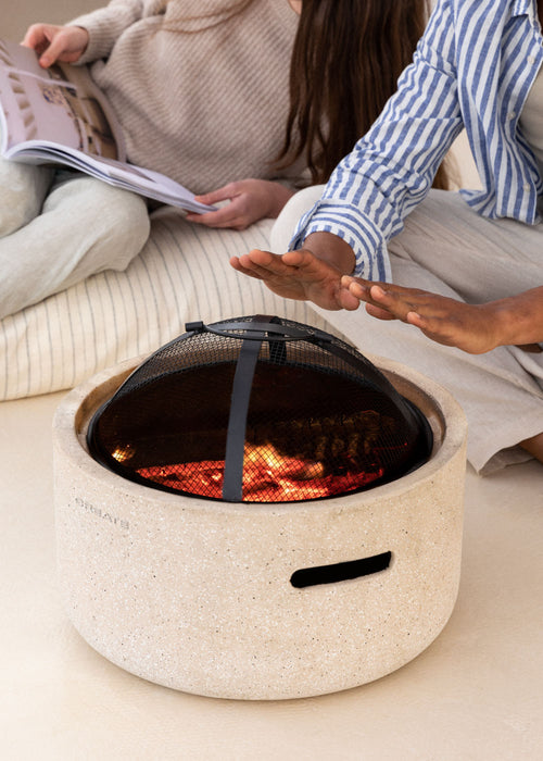 Fire Bowl Grill - Brasero Exterior Con Parrilla - Exclusivo