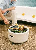 Fire Bowl Grill - Outdoor Brazier With Grill - Exclusive