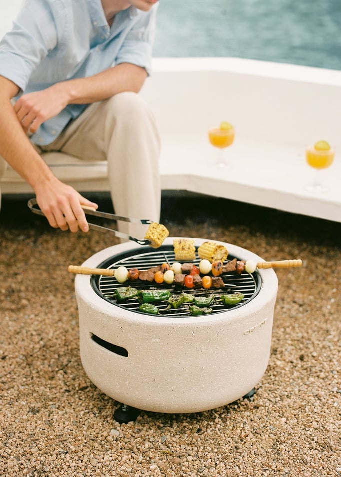 Fire Bowl Grill - Outdoor Brazier With Grill - Exclusive