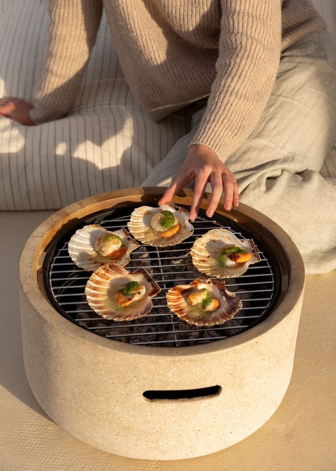 Fire Bowl Grill - Outdoor Brazier With Grill - Exclusive