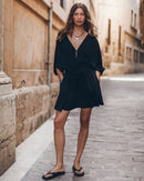 Chill Short Dress - Black