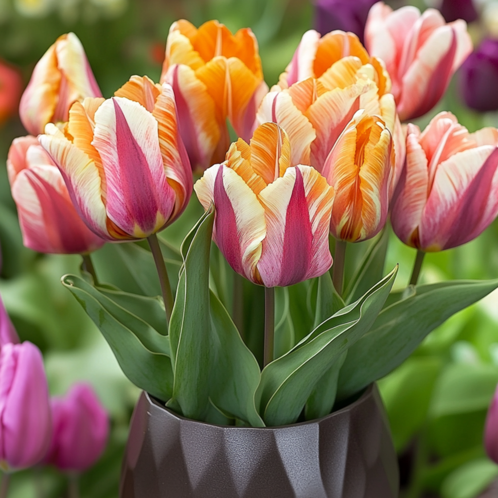 Mezcla de 30 tulipanes Flaming Beauty – Planta de exterior