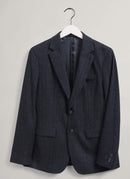 Gant - Blazer De Costume À Carreaux - Evening Blue - Homme