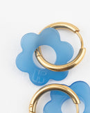 Baby Fleurette Earrings - Blue